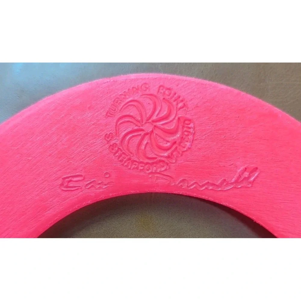 Vintage Eric Darnell Plastic Polypropylene Boomerang Man Pro Return Neon